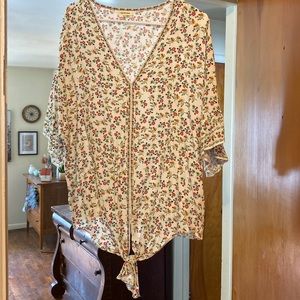 Large flowy floral top from Max Studio